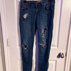 Refuge Distressed Denim Skinny Jeans